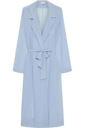 MARELLA Belted Coats, female, , L, Georgette Crêpe Coat