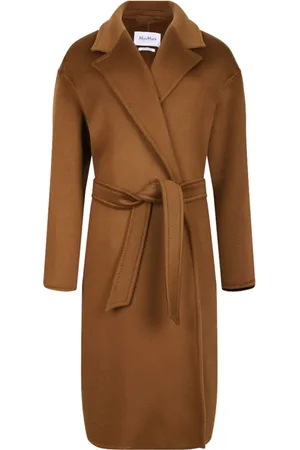 Max Mara Belted Coats, female, , S, Leather Coat with Detachable Belt