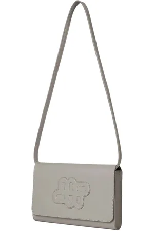 Munthe Shoulder Bags, female, , ONE SIZE, Elegant Leather Bag with Embossed Emblem