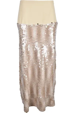 ERIKA CAVALLINI Maxi Skirts, female, , S, Sequin Maxi Skirt with Zipper Closure