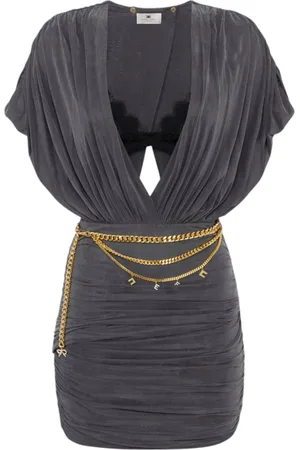 Elisabetta Franchi Short Dresses, female, , S, Elegant Floral Print Mini Dress