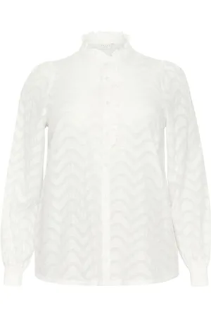 Kaffe Shirts, female, , 2XL, Elegant Shirt Blouse with High Neck