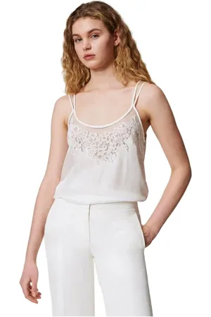Twin-Set Sleeveless Tops, female, , XS, Sleeveless Top Viscose Composition