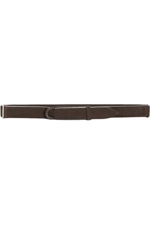 Orciani Belts, male, , ONE SIZE, Heart-Shaped Suede Belt, , Interlocking Closure