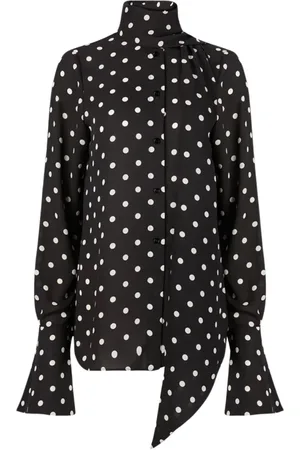 Nina Ricci Shirts, female, , S, Polka Dot Crepe de Chine Shirt