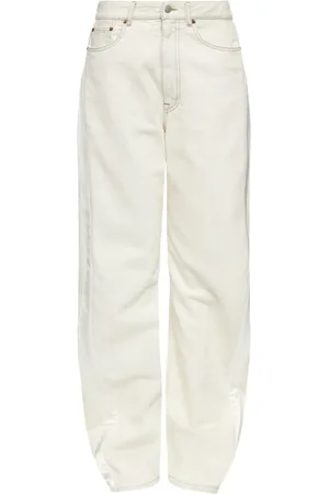 Maison Margiela Loose-fit Jeans, female, , W27, White Jeans Bianco Ss25 Stylish Fit