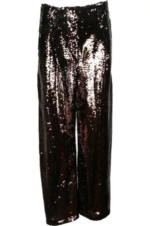 Serafini Wide Trousers, female, , S, Sequin Wide Leg Trousers