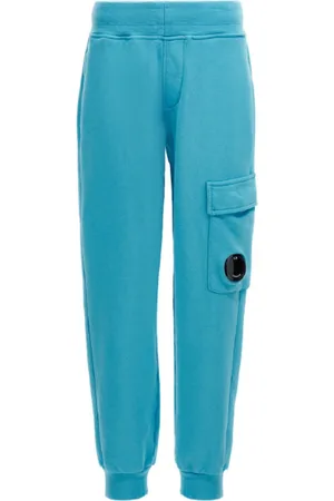 C.P. Company Sweatpants, male, , 3 Y, Trousers with Leg Pocket and Logo