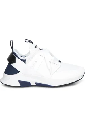 Tom Ford Sneakers, male, , 7 UK, Trainers with Blue Accents