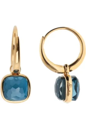 Pomellato Earrings, female, , ONE SIZE, Earrings Nudo Mini IN Rose Gold With Blue London Topaz