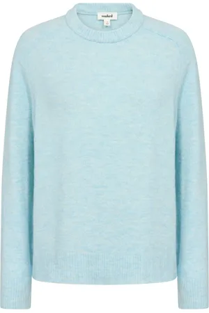 Soaked in Luxury Round-neck Knitwear, female, , XS, Soft Knit Pullover Nantucket Breeze