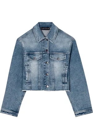 Luisa Cerano Denim Jackets, female, , S, Vintage Denim Jacket with Frayed Hem