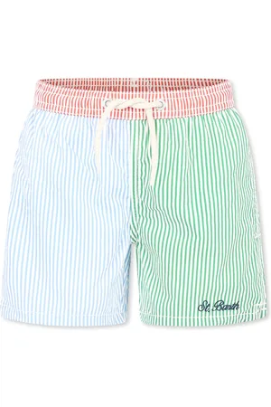 MC2 SAINT BARTH Striped Swim Shorts with Elastic Waist