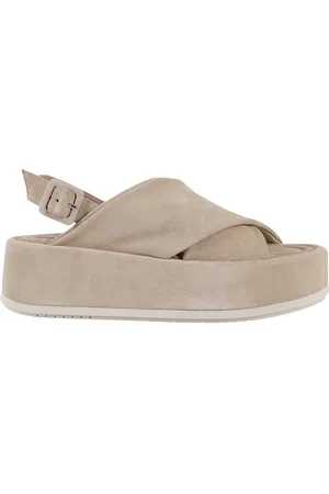 Paloma Barceló Crossed design suede sandal