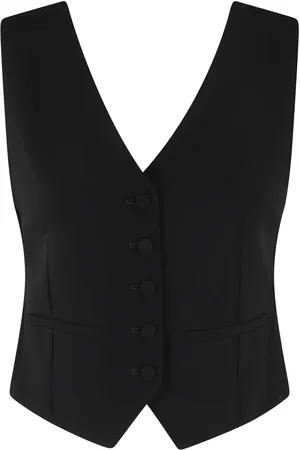 ERIKA CAVALLINI Veronica Gilet with Button Closure