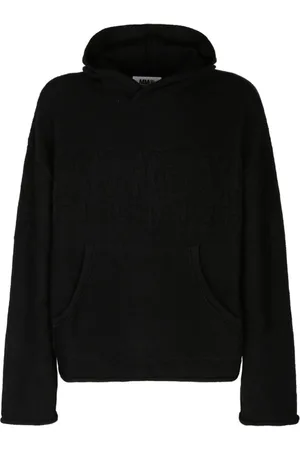 Maison Margiela Hoodies, male, , M, Wool Blend Hoodie with Logo