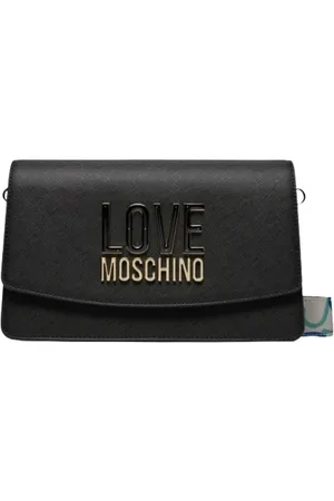 Moschino Cross Body Bags, female, , ONE SIZE, Hand Bag with Logo Plaque