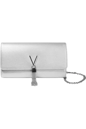 VALENTINO Bags, unisex, , ONE SIZE, Girls Divina Pochette Bag in Silver