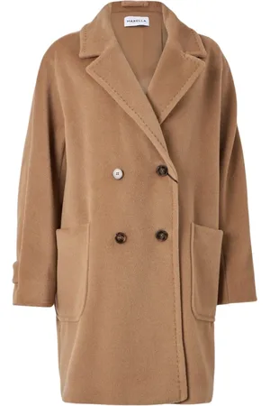 MARELLA Double-Breasted Coats, female, , M, Double-Breasted Camel Coat