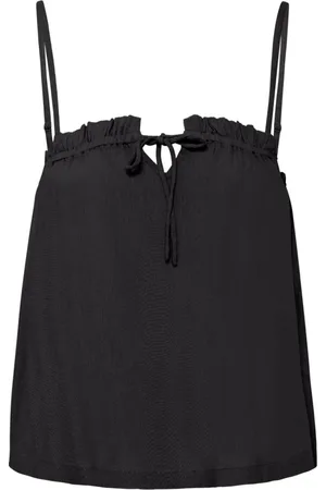 Ichi Sleeveless Tops, female, , M, Top with Tie Detail