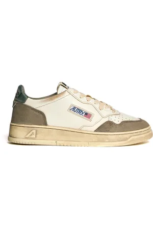 Autry Sneakers, male, , 7 UK, Vintage Style Leather Trainers