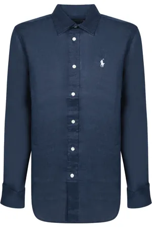 Ralph Lauren Shirts, female, , XS, Linen Shirt, Classic Collar, Long Sleeves
