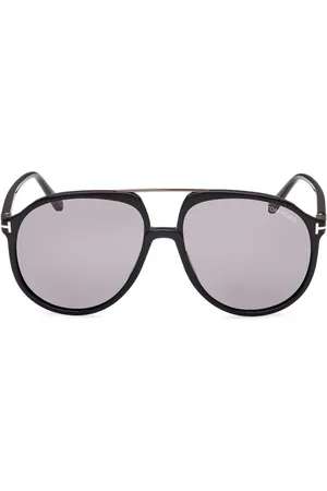 Tom Ford Sunglasses, unisex, , 58 MM, Classic Blue Pilot Sunglasses