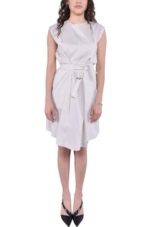 Woolrich Short Dresses, female, , S, Essential Poplin Belted Dress
