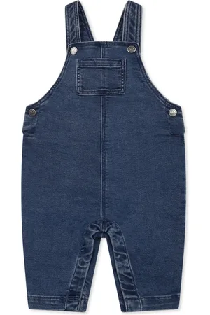 Petit Bateau Denim Dungarees with Braces and Pockets