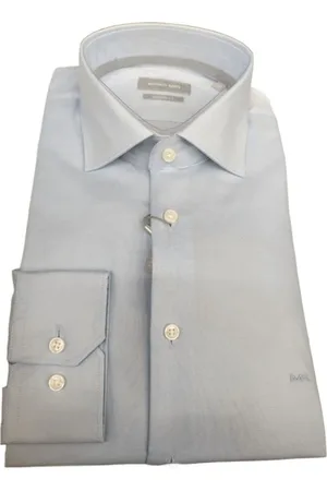 Michael Kors Casual Shirts, male, , 3XL, Honeycomb Cotton Shirt Modern Fit Embroidered
