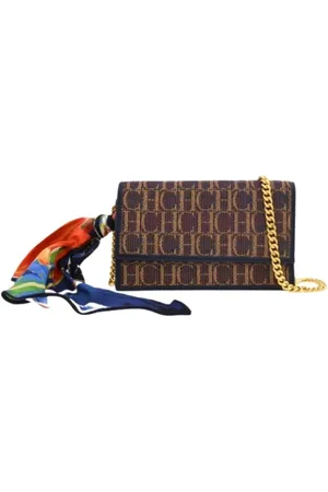 Carolina Herrera Canvas Caracas El Dorado Crossbody Bag