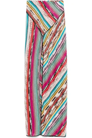 Missoni Maxi Skirts, female, , S, Pink Fuchsia Skirt Front Slit