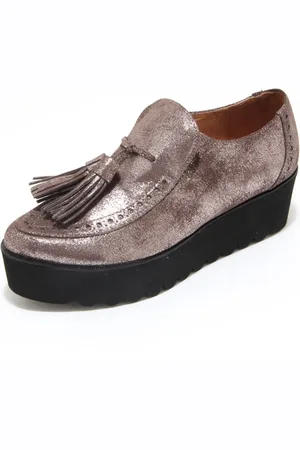 PALOMITAS BY PALOMA BARCELÓ Loafers, female, , 6 UK, Vintage Glitter Wedge Shoes