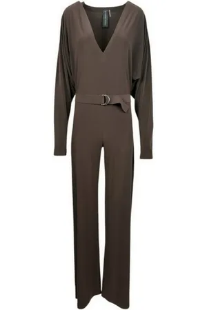 Norma Kamali Jumpsuits, female, , M, Kimono Sleeve Wide Leg Jumpsuit