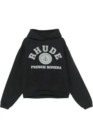 Rhude Logo Print Sweatshirt with Pouch