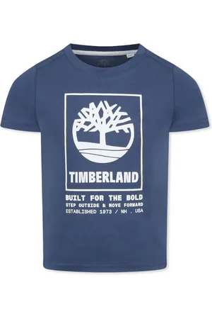 Timberland T-Shirts, unisex, , 8 Y, Cotton T-Shirt with Logo Print