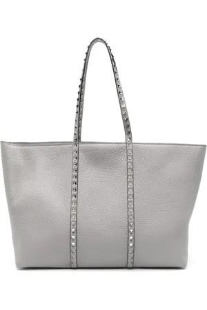 VALENTINO GARAVANI Tote Bags, female, , ONE SIZE, Grey Timberwolf Top Handle Bag