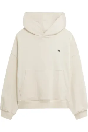 A PAPER KID Cotton Hoodie with Kangaroo Pocket