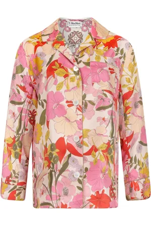 Max Mara Shirts, female, , XS, Pink Silk Pyjama Shirt