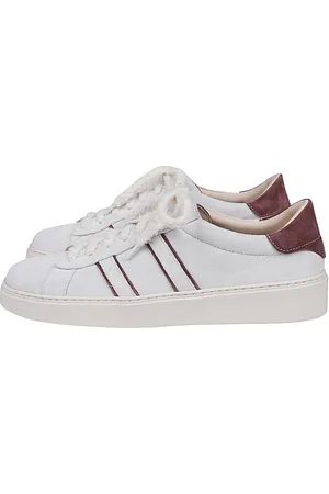 ELEVENTY Bicolor Suede Tennis Trainers