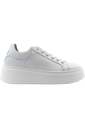 Lemaré Leather Trainers with 50mm Heel