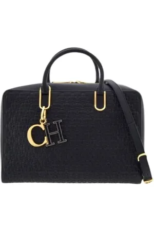 Carolina Herrera Baobab Leather Duke Bag with Rosetta Insignia