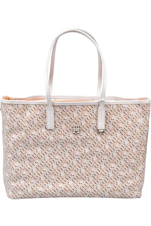 Tommy Hilfiger Cotton Tote Bag with Zipper Closure