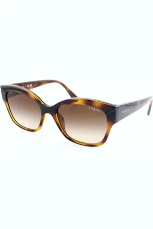 vogue Sunglasses, unisex, , 55 MM, Havana Sunglasses with Gradient Lenses