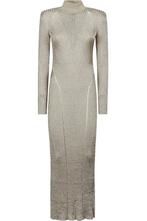 Self-Portrait Knitted Dresses, female, , M, Sparkling Knit Maxi Dress