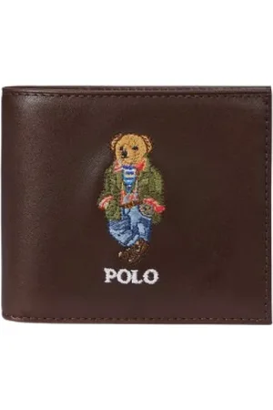 Ralph Lauren Wallets & Cardholders, male, , ONE SIZE, Polo Bear Leather Wallet