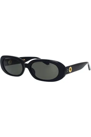 Linda Farrow Sunglasses, female, , 59 MM, Chic 90s Style Oval Sunglasses