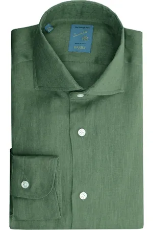 BARBA Linen French Collar Shirt
