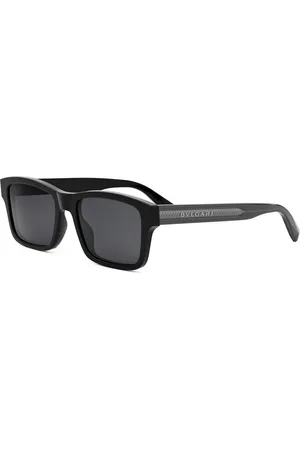 Bvlgari Sunglasses, unisex, , 55 MM, Polarized Rectangular Sunglasses Tubogas Style