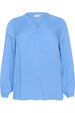 Kaffe Blouses, female, , 4XL, Flow V-Neck Blouse